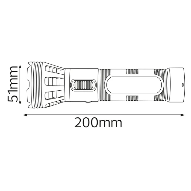 Фонарик ручной аккумуляторный светодиодный BEST-1 (1W, 400 мАч, IP20) ЛЕД / SMD LED фонарь - изображение 3