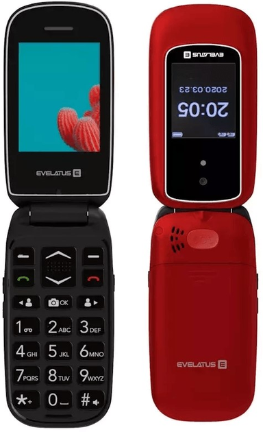 Telefon komórkowy Evelatus Wave 2 DS Maroon Red (4752192017941) - obraz 3