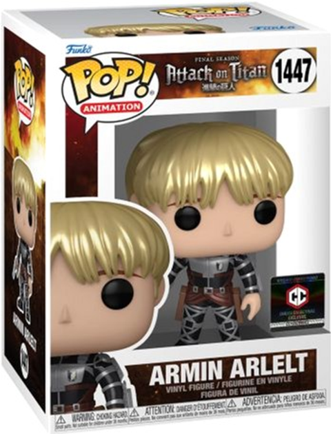 Figurka Funko Pop! Animation Attack on Titan S4 Armin Arlert Metallic 1447 Viny Figure (889698741842) - obraz 1