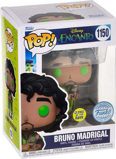 Figurka Funko Pop! Disney Encanto Bruno Madrigal Świeci w ciemności 1150 (889698685061) - obraz 1