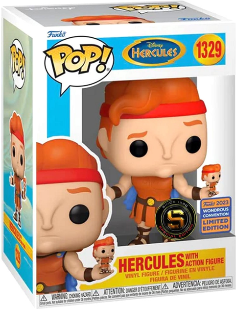 Figurka Funko Pop! Disney Hercules Hercules with Action Figure 1329 (889698693707) - obraz 1