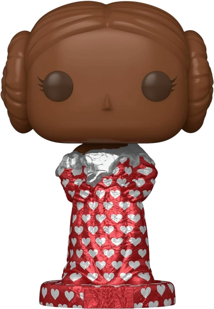 Figurka Funko Pop! Disney Star Wars Valentines Day 2024 Princess Leia Valentine Chocolate 676 Bobble-Head (889698762144) - obraz 2