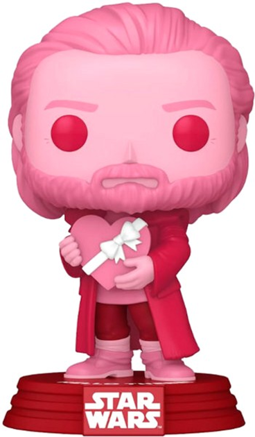 Figurka Funko Pop! Disney Star Wars Valentines S4 Obi-Wan Kenobi 671 Bobble-Head (889698762151) - obraz 2