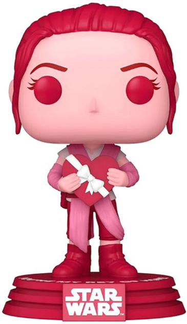 Figurka Funko Pop! Disney Star Wars Valentines S3 Rey 588 Bobble-Head (889698676144) - obraz 2