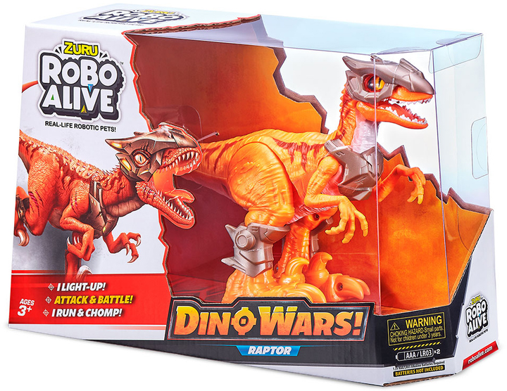 Interaktywna zabawka Zuru Robo Alive Wojna dinozaurów Raptor (4894680016286) - obraz 1