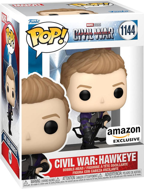 Фігурка Funko Pop! Marvel Captain America Civil War Hawkeye 1144 Bobble-Head (889698684866) - зображення 1