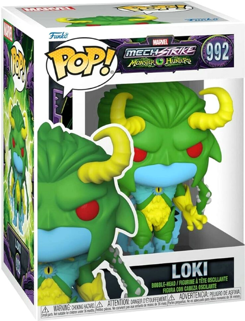 Figurka Funko Pop! Marvel Mech Strike Monster Hunters Loki 992 Bobble-Head (889698615242) - obraz 1