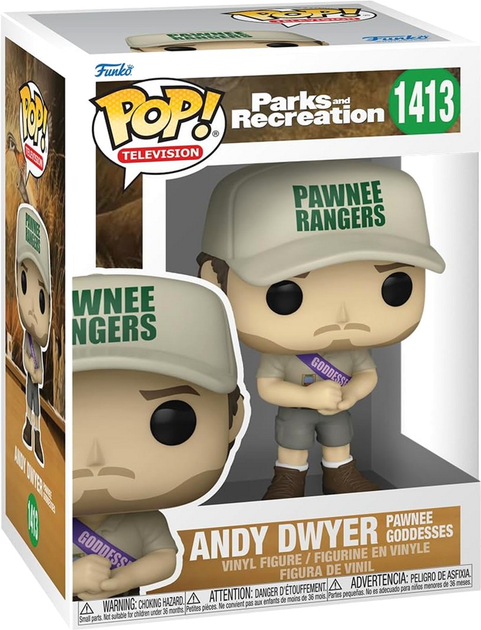 Фігурка Funko Pop! Television Parks and Recreation Andy Dwyer Pawnee Goddesses 1413 (889698726542) - зображення 1