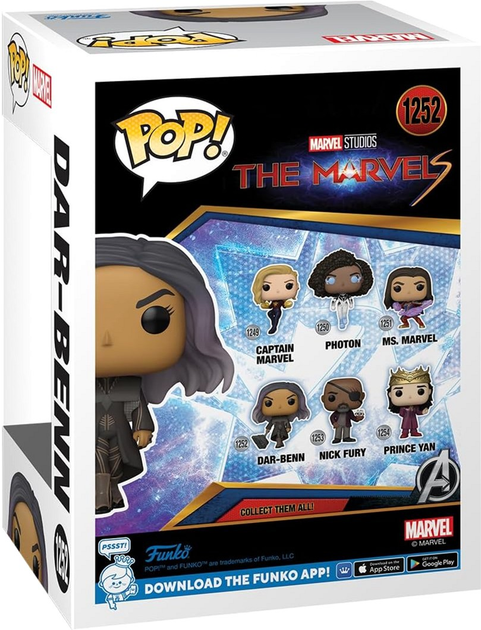 Figurka Funko Pop! The Marvels Dar-Benn 1252 Bobble-Head (889698675987) - obraz 3