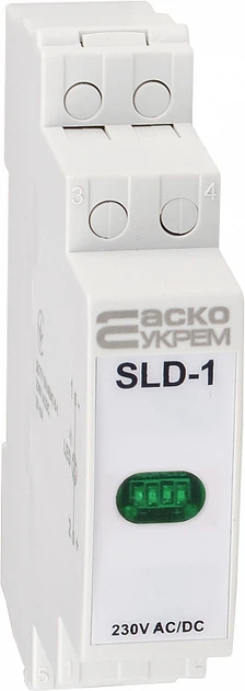 Модульна сигнальна арматура 230V AC/DC LED зелена [A0140030031] SLD-1 АСКО - зображення 2