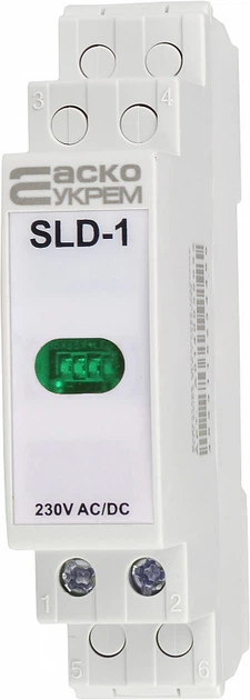 Модульна сигнальна арматура 230V AC/DC LED зелена [A0140030031] SLD-1 АСКО - зображення 4