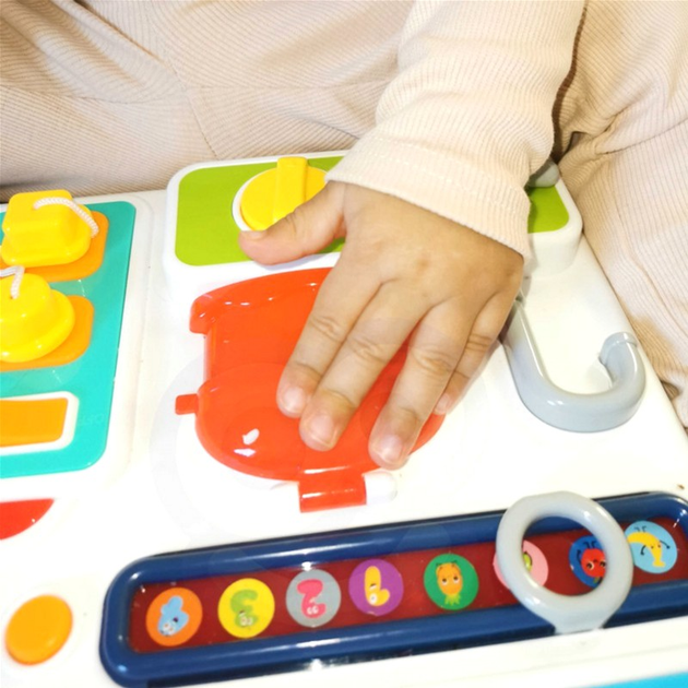 Таблиця маніпуляційна Woopie Baby Кухня Montessori з годинником та ефектами звуку і світла (5904326944206) - зображення 8