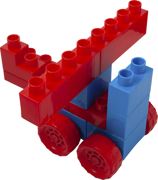 Klocki Wader Kids Blocks w pojemniku 70 elementów (5900694412958) - obraz 5