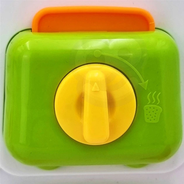 Tablica manipulacyjna Woopie Baby Kuchnia Montessori z zegarem oraz efektami dźwiękowymi i świetlnymi (5904326944206) - obraz 6