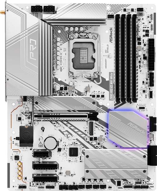 Материнська плата ASRock Z890 Pro RS Wi-Fi White (s1851, Intel Z890, PCI-Ex16) - зображення 1
