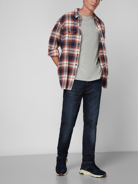 Jeansy regular fit męskie Levi's 502 Taper 29507-0548 32-32 Granatowe (5400816698067) - obraz 5
