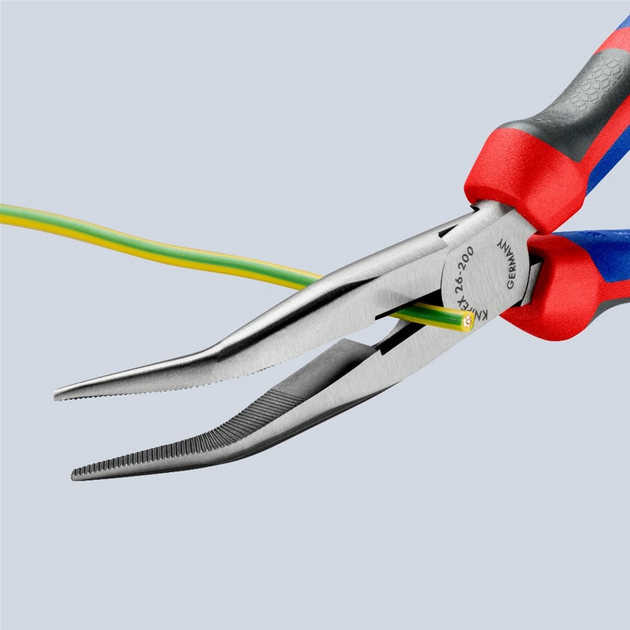 Довгогубці Knipex вигнуті 200 мм (26 22 200) - зображення 3