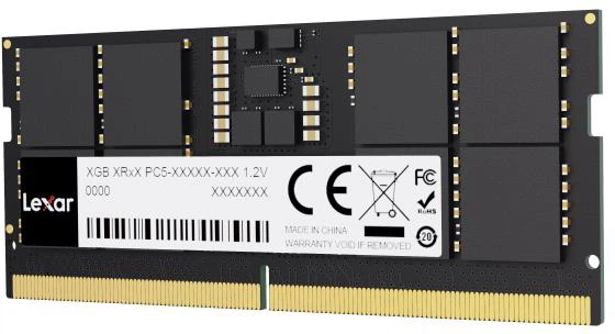 Оперативна памʼять Lexar DDR5-5600 32768MB SO-DIMM Black (LD5S32G56C46ST-BGS) - зображення 2