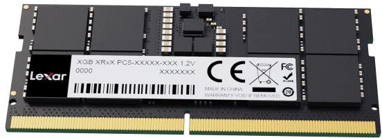 Оперативна памʼять Lexar DDR5-5600 32768MB SO-DIMM Black (LD5S32G56C46ST-BGS) - зображення 3