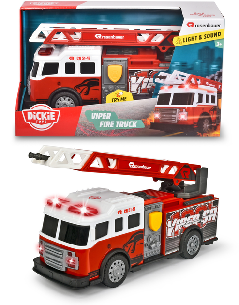 Пожежна машина Simba Dickie Toys Вайпер зі звуковими та світловими ефектами  27.5 см (4006333069598) - зображення 5