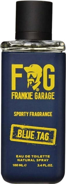 Woda toaletowa męska Frankie Garage Sporty Fragrance Blue Tag 100 ml (8059265254156) - obraz 1