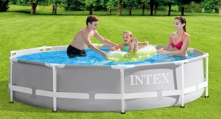 Basen ogrodowy stelażowy Intex z pompą filtrującą 305 x 76 cm (6941057414270) - obraz 6