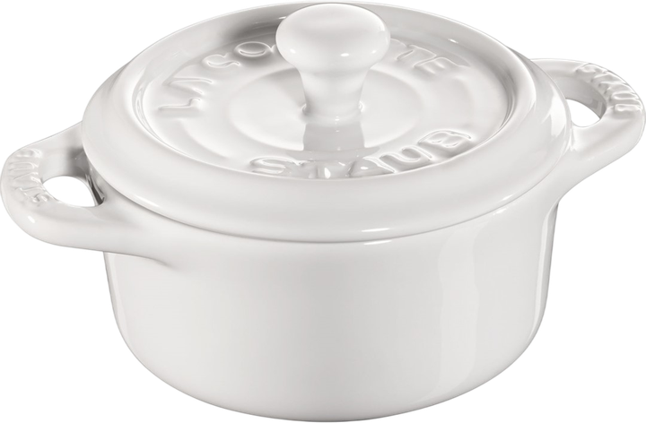 Garnek Staub Mini Cocotte okrągły biały 200 ml (4009839316500) - obraz 1