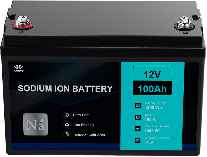 Аккумуляторная батарея Biwatt Sodium-ion 12V 100Ah (0746020705821) - изображение 2