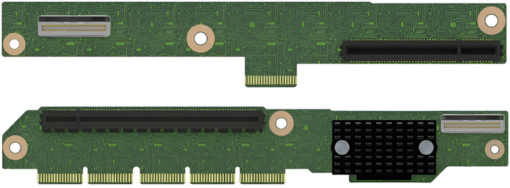 Zestaw akcesoriów do karty Riser Intel 1U PCIe MCIO Riser, PCIe Interposer Riser, PCIe Interposer Cable (FCP1URISER2KIT) - obraz 1