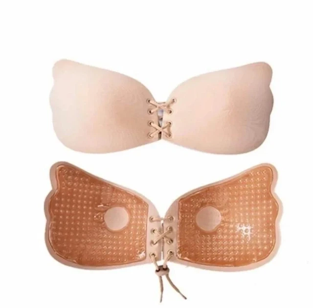 Бюстгальтер-невидимка Fly Bra push up силиконовый без бретелек бежевый size 85B - Фото 2 Бюстгальтер-невидимка Fly Bra push up силиконовый без бретелек бежевый size 85B - изображение 2