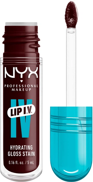 Зволожувальний блиск-тінт для губ NYX Professional Makeup Lip I.V. 15 Water 'Bout Wine? 5 мл (800897267100) - зображення 2