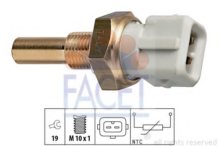 Датчик температуры (белый) AUDI 80/100/VW Golf III 1.6-2.8 83-96 (7.3171) Facet Facet (73171) - изображение 1