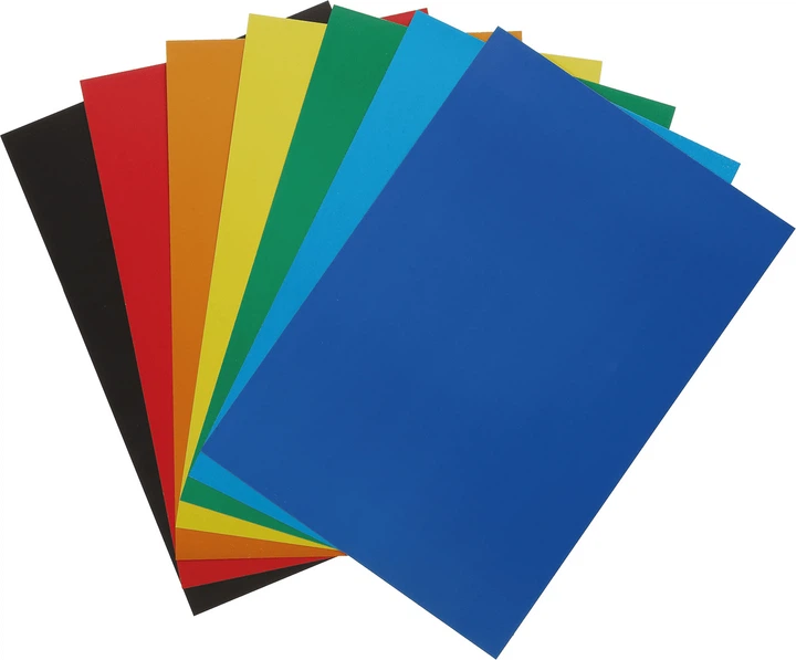 Набір кольорового картону ZiBi А4 7 аркушів 7 кольорів 200 г