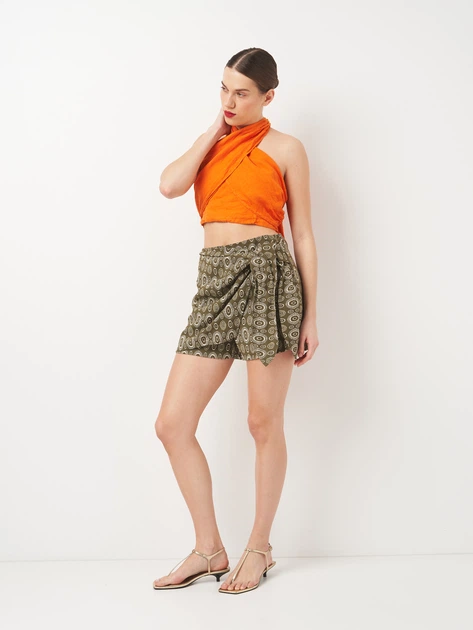 Кроп топ женский Zara 4043/263 XS Оранжевый (04043263615013