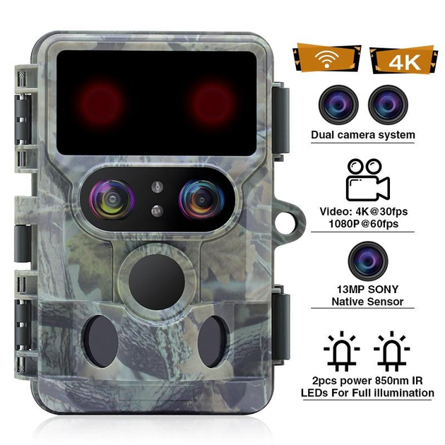 Камера фотопастка 60MP/4K з підтримкою WiFi Redleaf DTC10 - зображення 2