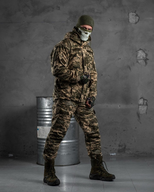 Тактичний костюм з утепленням Polar Fleece та водовідштовхувальною обробкою Піксель S - зображення 2