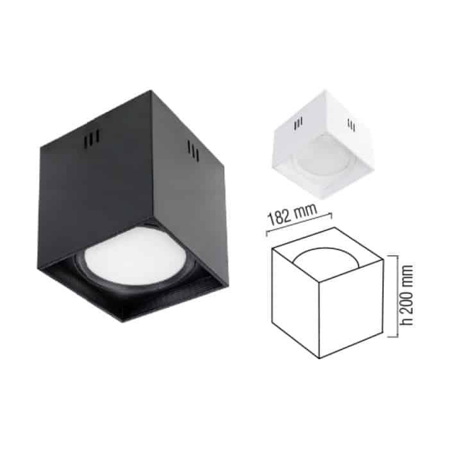 Светильник накладной квадрат "SANDRA-SQ15/XL" 15W 4200K черный - изображение 2