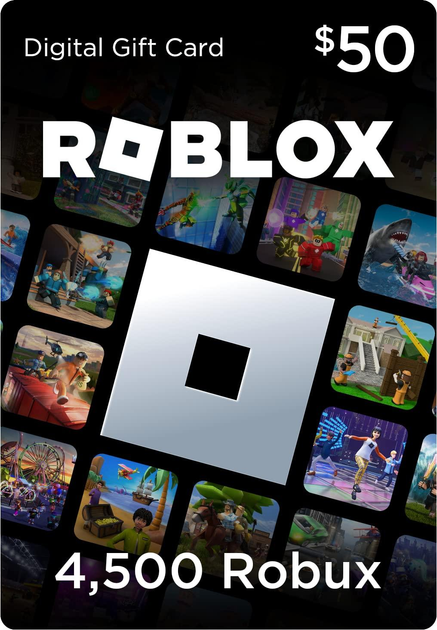 Карта поповнення Roblox Gift Card на 4500 ROBUX | 50$ (USD) - зображення 1