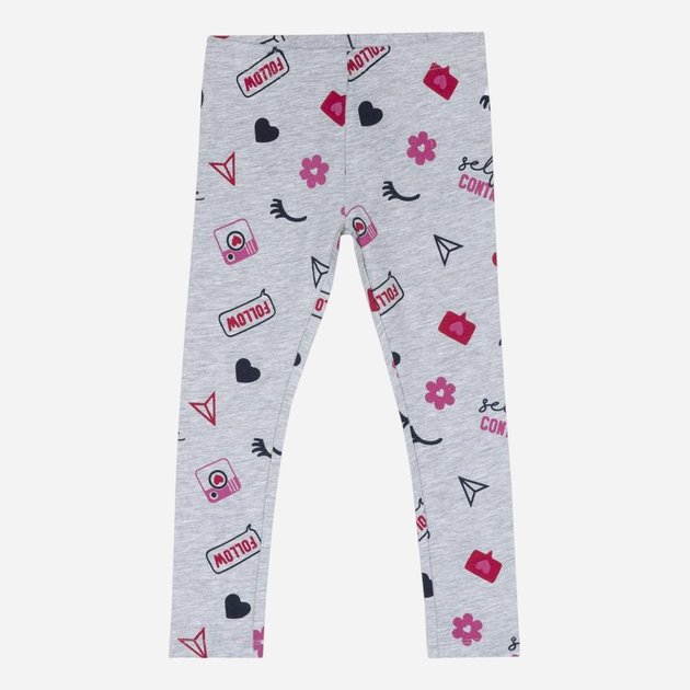 Legginsy dziecięce dla dziewczynki Chicco 09025865000000-096 128 cm Szare (8054707658189) - obraz 1