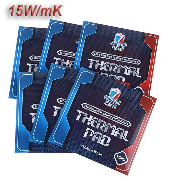 Термопрокладка SubZero Seven Storm 15 W/mK 100x100x0.5 мм - изображение 2