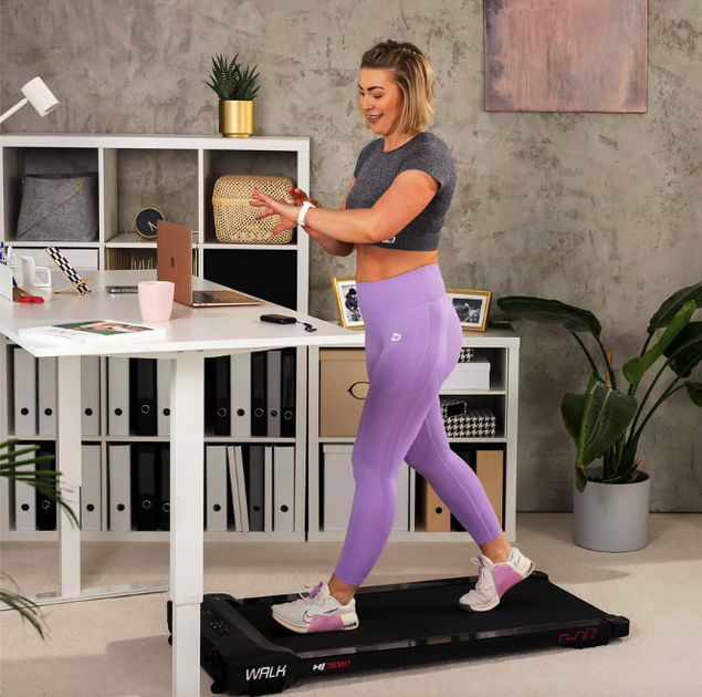 Бігова доріжка Hop-Sport HS-750WP Walk: Електрична, Компактна, 1.0 к.с., до 6 км/год. Для ходьби вдома, фітнесу - зображення 10