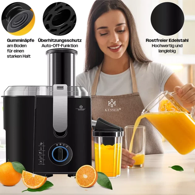 Соковыжималка из нержавеющей стали KESSER 1100 Вт Германия - Фото 7 Соковыжималка из нержавеющей стали KESSER 1100 Вт Германия - изображение 7
