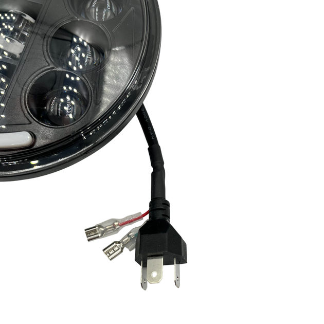 Оптика Фары Ваз 2106 60 ватт Универсальные светодиодные фары Led 5.75 дюймов ДХО Ангельские глазки (ЛЮКС) 1ШТ - изображение 4