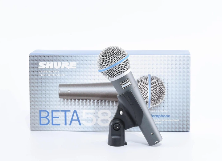 Профессиональный вокальный шнуровой микрофон SHURE BETA 58A – фото