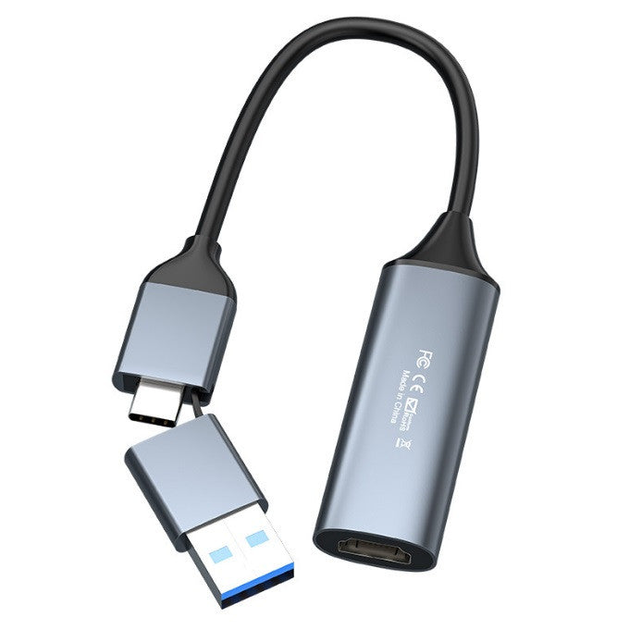 Карта відеозахвату зовнішня HDMI-USB Type-C, 1080P - изображение 1