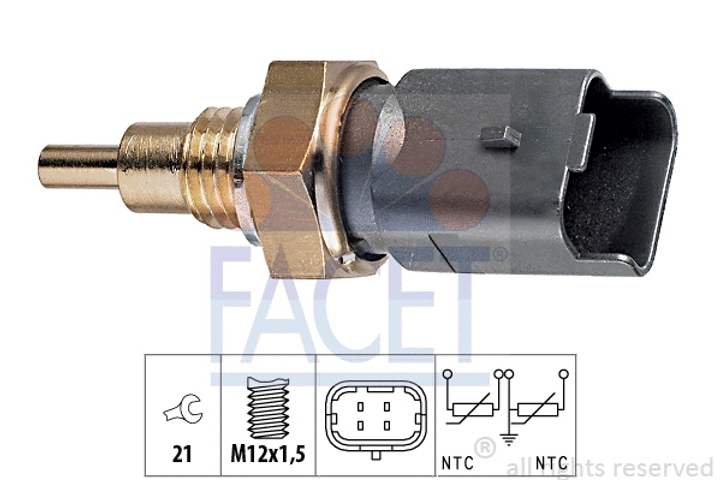 Датчик температуры LANCIA THESIS, ALFA ROMEO, FIAT MULTIPLA, FACET (73286) - изображение 1