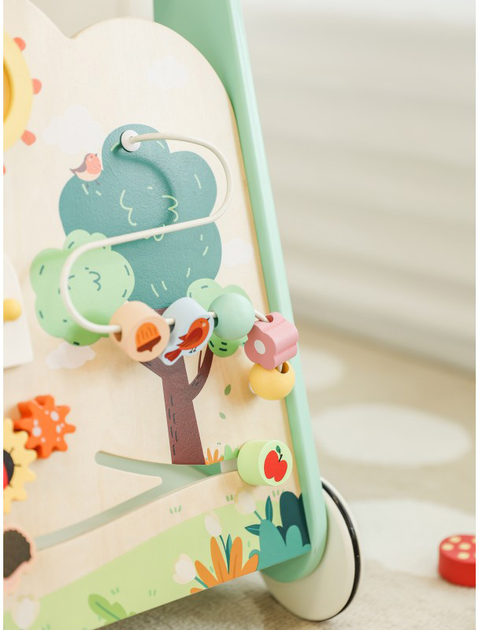 Дерев'яна багатофункціональний візок Tooky Toy Classic World Forest Walking 8в1 6 елементів (6927049015274) - зображення 3