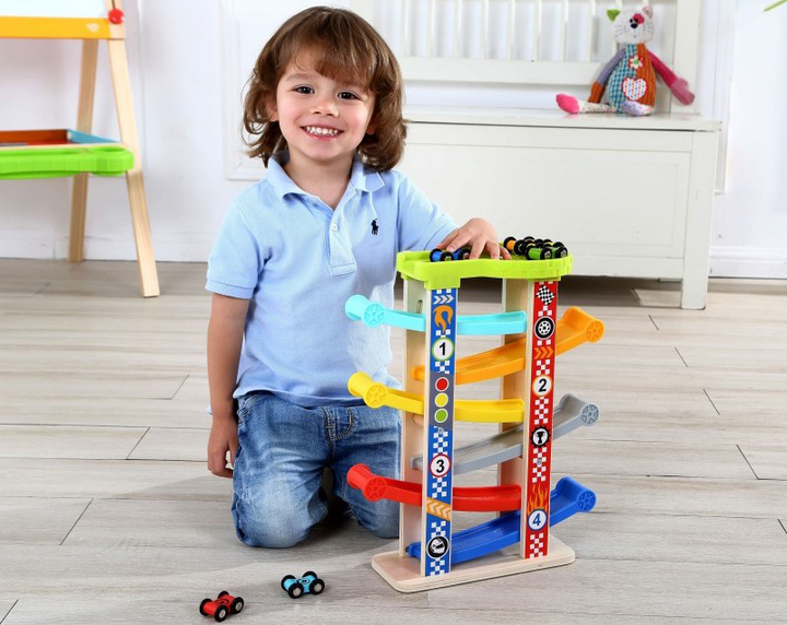 Автомобільна гірка Tooky Toy Кольоровий трек 8 елементів (6970090042492) - зображення 8