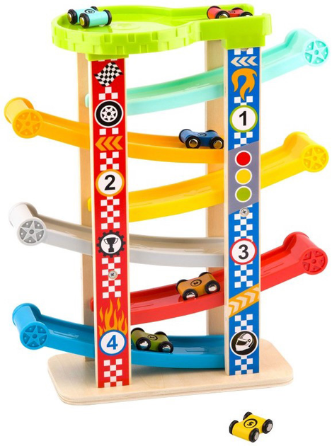 Автомобільна гірка Tooky Toy Кольоровий трек 8 елементів (6970090042492) - зображення 4