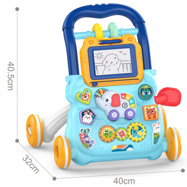 Інтерактивна каталка Woopy Baby з музикою + фліпчарт (5904326947542) - зображення 3